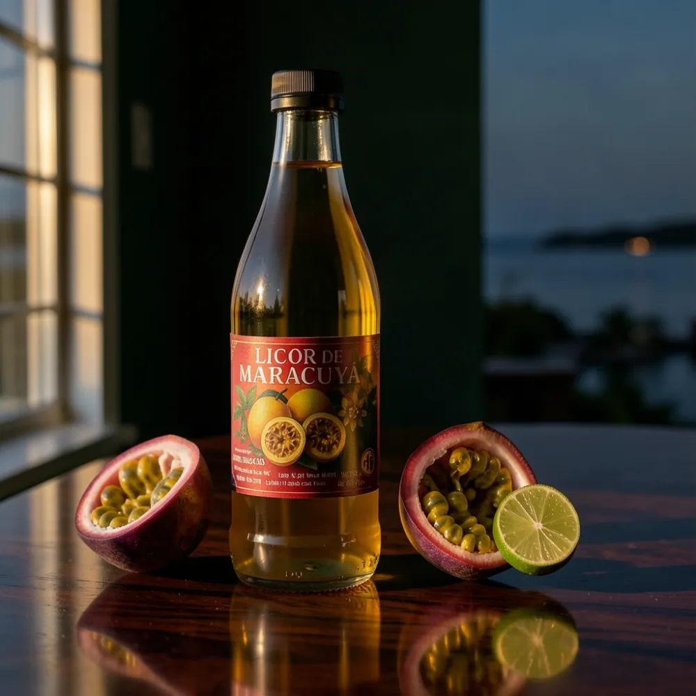 Botellas de licor de maracuyá de Manos Mágicas